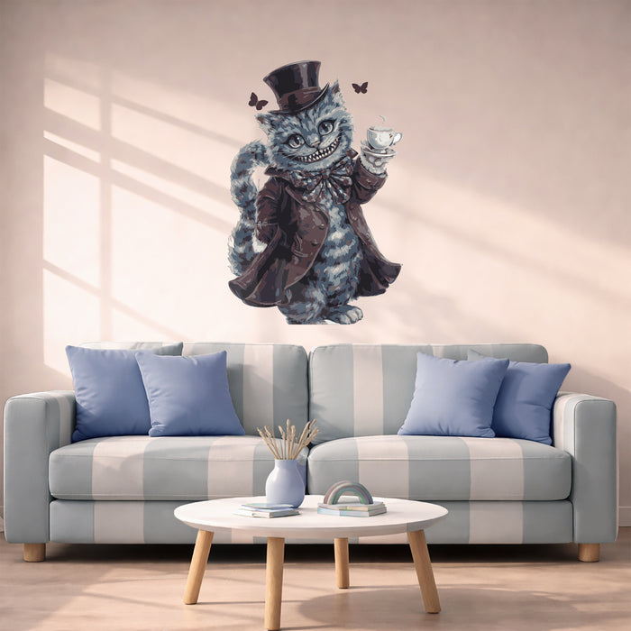 Alice In Wonderland Cheshire Cat Colorful Wall Decal z5419
