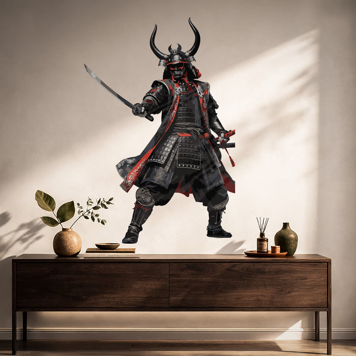 Samurai Warrior Colorful Wall Decal z5423
