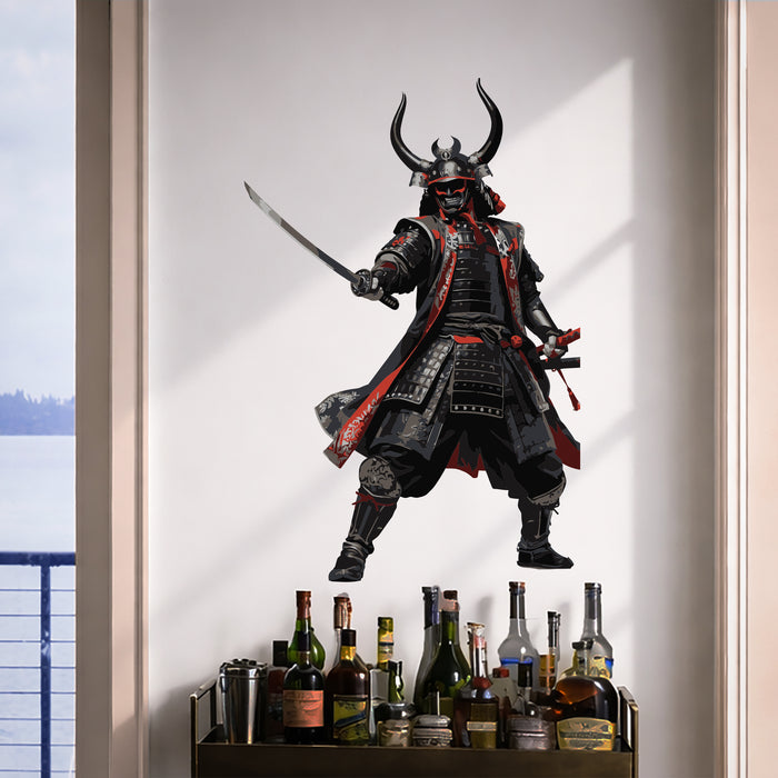 Samurai Warrior Colorful Wall Decal z5423
