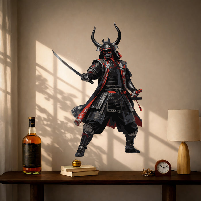 Samurai Warrior Colorful Wall Decal z5423