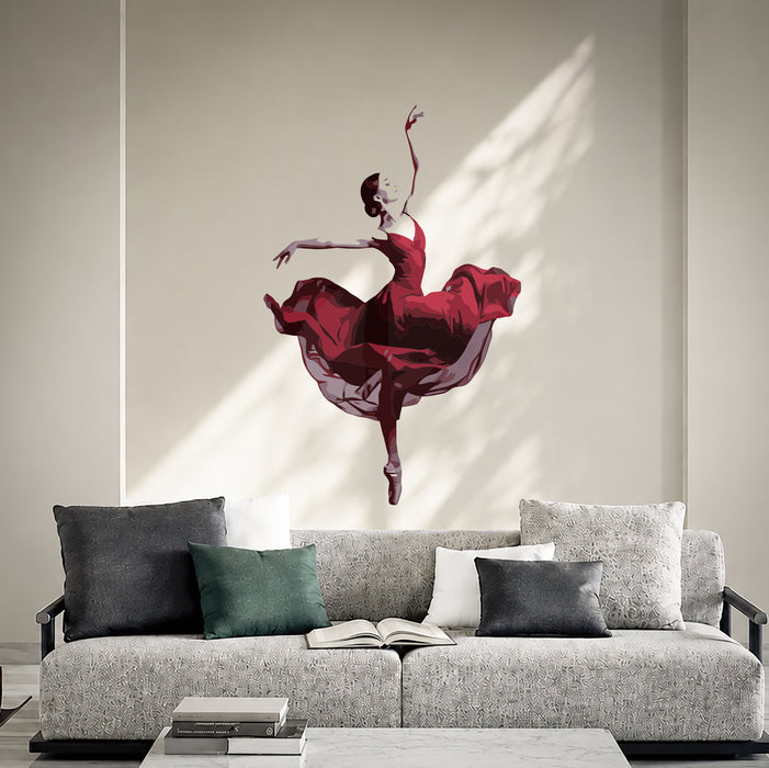Dance Girl Colorful Wall Decal z5424