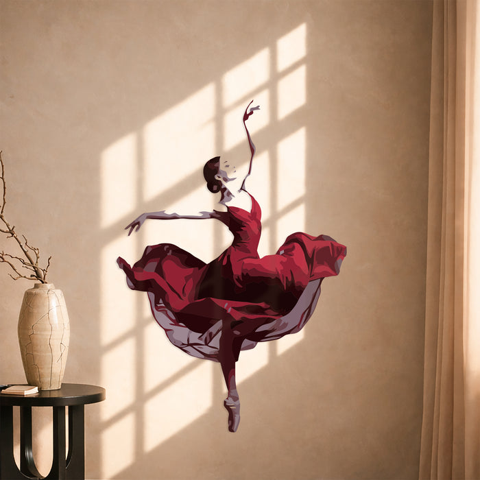 Dance Girl Colorful Wall Decal z5424