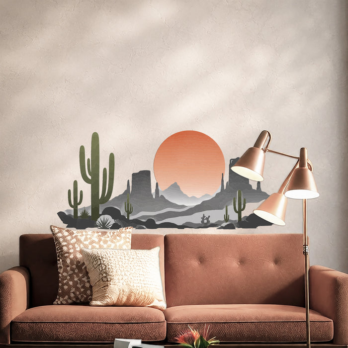 Desert Sun Colorful Wall Decal z5873