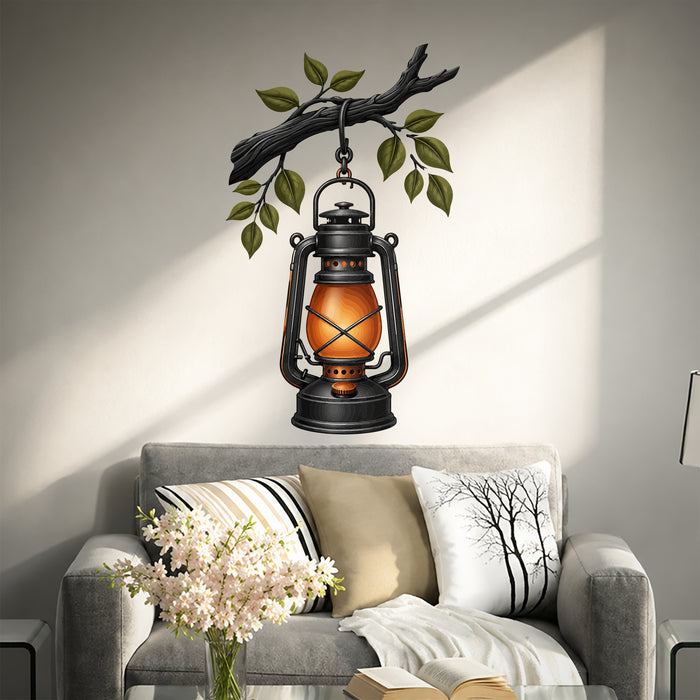 Lantern Branch Colorful Wall Decal z5879