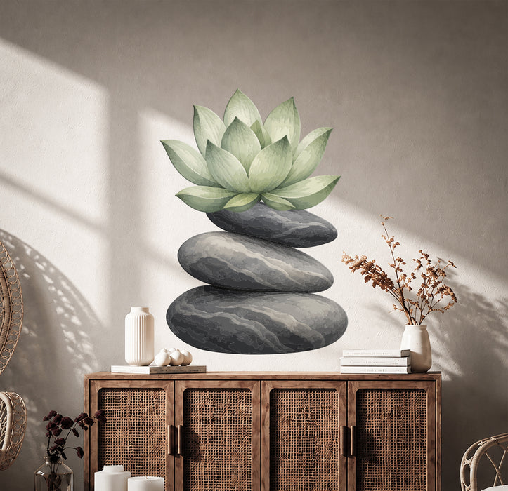Lotus Flower Zen Colorful Wall Decal z5887