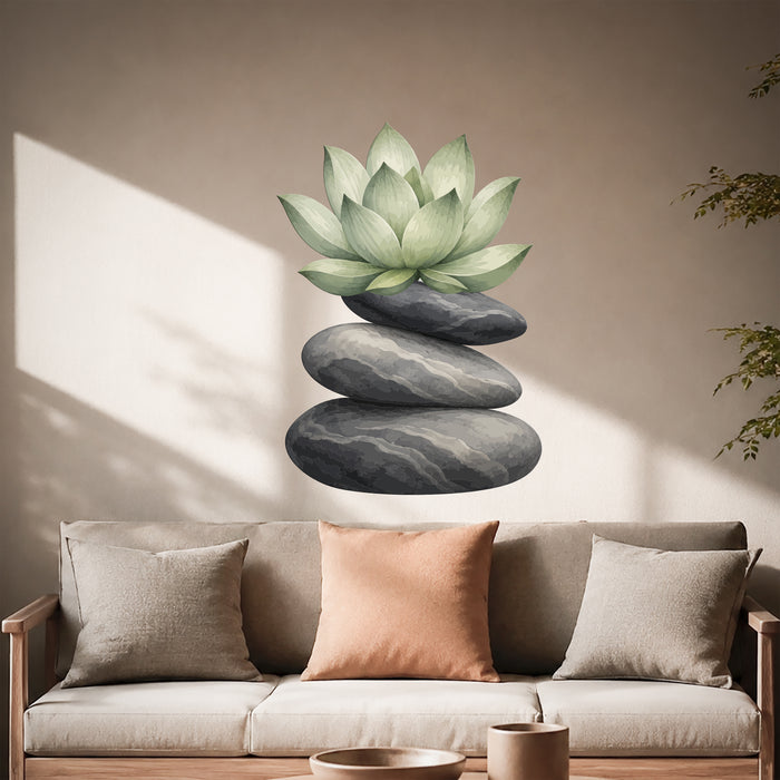Lotus Flower Zen Colorful Wall Decal z5887
