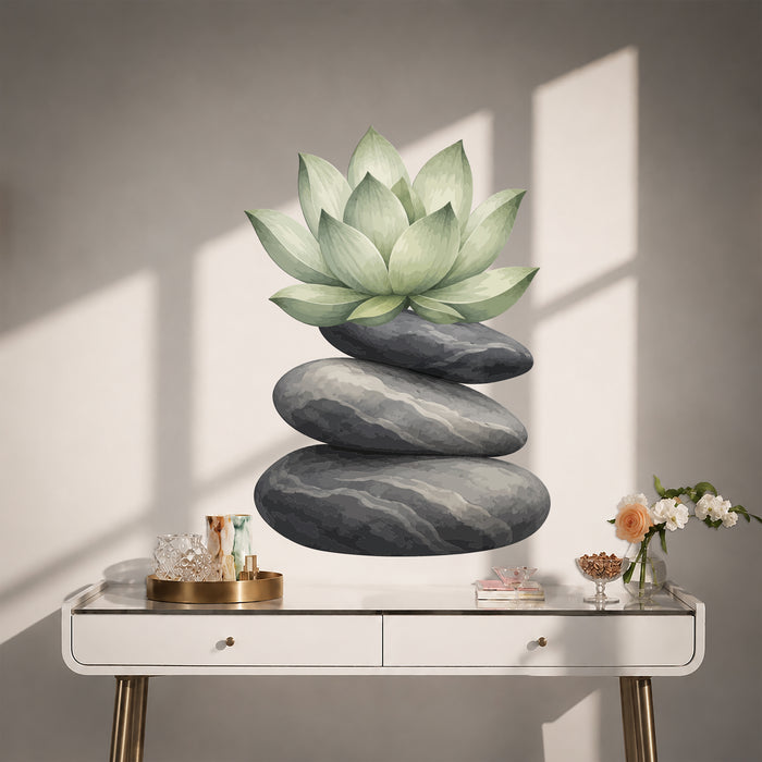 Lotus Flower Zen Colorful Wall Decal z5887