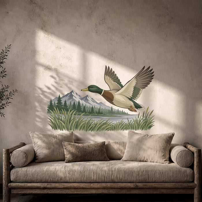 Landscape Duck Colorful Wall Decal z5890