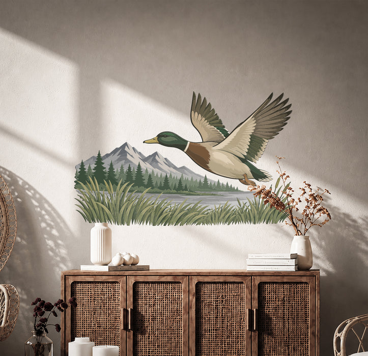 Landscape Duck Colorful Wall Decal z5890