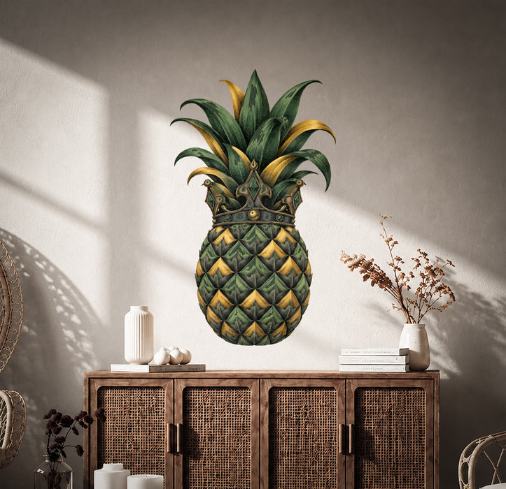 Wall Decal Pineapple King Crown z5906