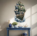 Pirate ship with skull sails on the ocean wall decal shown in a coastal 01 room interior.
