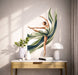 Ballerina with flowing abstract leaves wall decal in a scandinavian interior 02 interior