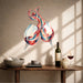 Colorful Clinking Wine Glasses Splash Vinyl Wall Decal displayed in a wine interior  interior