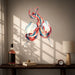 Colorful Clinking Wine Glasses Splash Vinyl Wall Decal displayed in a whiskey interior  interior