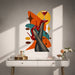 Colorful Retro Red Heels and Cocktail Vinyl Wall Decal displayed in a contemporary interior interior