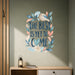 Colorful The Best Is Yet to Come Quote Wall Decal Art displayed in a quote interior interior