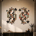 Colorful King and Queen Playing Cards Wall Decal Art in a styled room