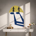 Colorful Dancing Couple Silhouette Wall Decal Art in an interior