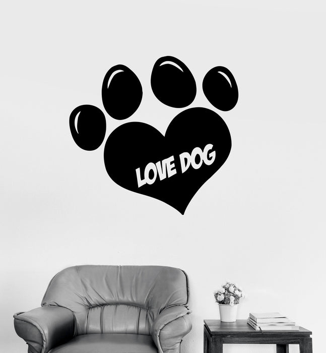 Vinyl Decal Dog Paws Pets Animal Baby Room Kids Art Wall Stickers Unique Gift (i001)
