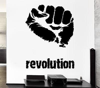 Wall Decal Revolution Anarchy Fight Club Street Fighter Cool Interior Unique Gift (z2718)