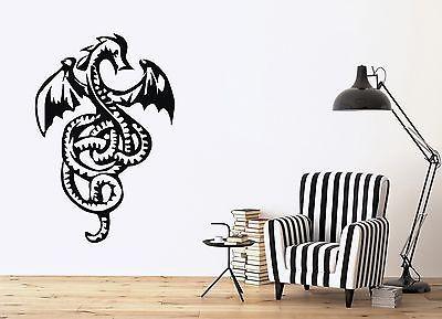 Wall Sticker Vinyl Decal Dragon Wings Spikes Symbol Horoscope Unique Gift (n248)