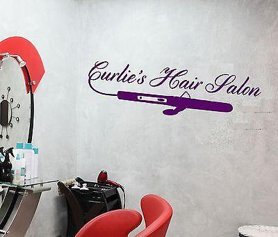 Wall Vinyl Sticker Decal Hair Salon Spa Beauty Barber Tools Barbershop Unique Gift (ig2038)