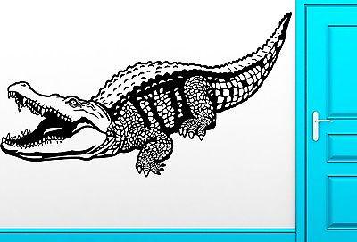 Wall Sticker Vinyl Decal Crocodile Alligator Predator Animal Cool Decor Unique Gift (z2482)