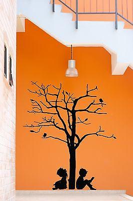 Wall Stickers Vinyl Decal Tree Branch Boy And Girl Love Romantic Decor  (z2094)