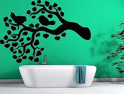 Wall Sticker Vinyl Decal Chirping Birds Branch Rustle Foliage Decor Unique Gift (n106)