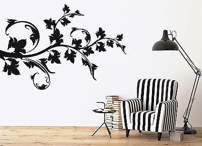 Wall Sticker Vinyl Decal Beautiful Twig Grape Leaves Loach Hops Unique Gift (n233)