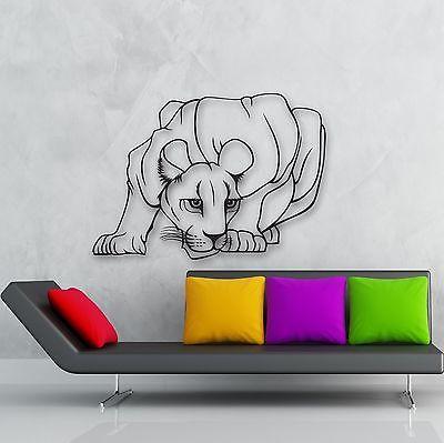 Wall Stickers Vinyl Decal Lioness Predator Animal Tribal Coolest Decor ...