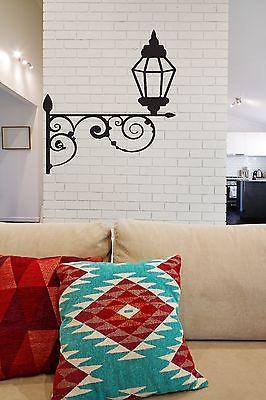 Wall Vinyl Sticker Abstract Beautiful Street Lamp Built Carved Lattice Unique Gift (n119)