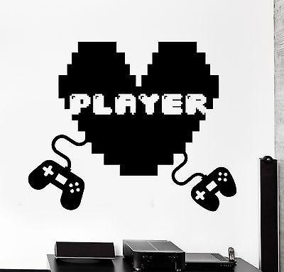 Wall Decal Gaming Joystick Joypad Gamepad Player Gamer Vinyl Decal Unique Gift (z3106)