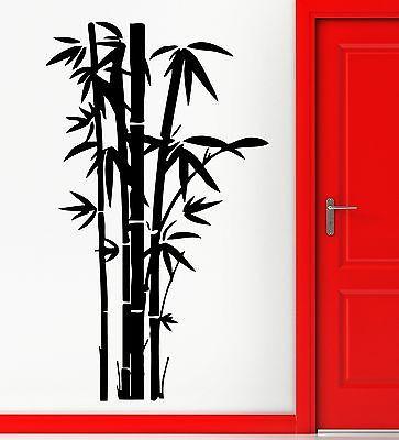 Vinyl Decal Lucky Bamboo Floral Tree Flower Design Wall Mural Sticker (M332)