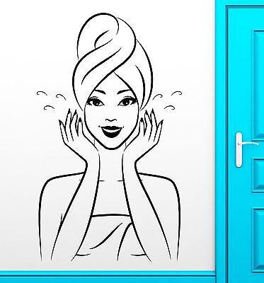 Oriental Girl Vinyl Decal Hot Sexy Bathroom Wash Water Wall Stickers Unique Gift (ig2343)