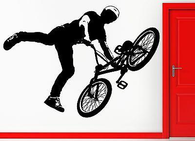 Wall Stickers Vinyl Decal BMX Bike Biker Bicycle Extreme Sport Decor Unique Gift (z2312)