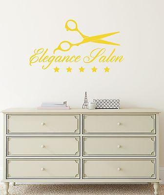Wall Stickers Elegance Salon Hair Beauty Barber Tools Spa Vinyl Decal Unique Gift (ig2034)
