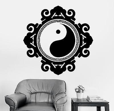 Wall Sticker Buddha Yin Yang Symbol Mandala Meditation Vinyl Decal Unique Gift (z2895)