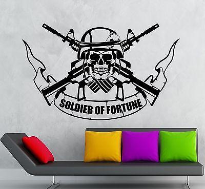 Wall Stickers Vinyl Decal Soldier of Fortune War Military Unique Gift (ig1810)