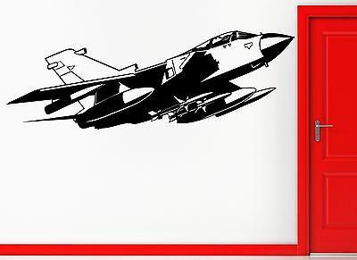 Wall Stickers Vinyl Decal Fighting Jet Airforce Airplane Military Decor Unique Gift (z2333)