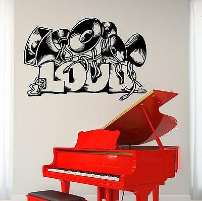 Wall Vinyl Music Set Of Loud Speakers Guaranteed Quality Decal Unique Gift (z3488)