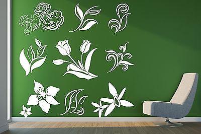 Wall Stickers  Vinyl Decal Floral Decoration of Walls Ornamet Unique Gift (n209)