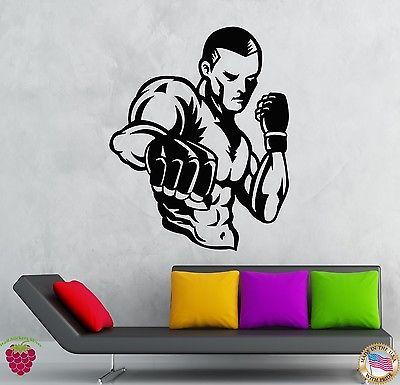 Vinyl Decal Wall Stickers MMA UFC Cage Figther Martial Arts Unique Gift (z1959)