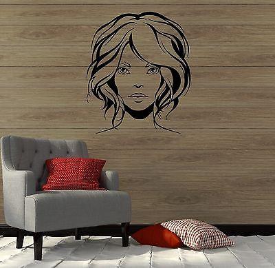 Sexy Woman Beauty Salon Spa Hair Barber Wall Sticker Vinyl Srickers Unique Gift (ig2093)