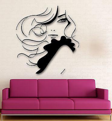 Wall Sticker Vinyl Decal Hot Sexy Girl Beauty Salon Spa Fashion Hair Unique Gift (ig1115)