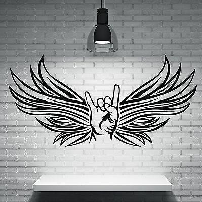 Wall Sticker Vinyl Decal Goat Rocker Sign Style Metal Musicians Unique Gift (n172)