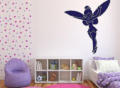 Wall Vinyl Sticker Decal Fairy Tinkerbell Small and Beautiful Sorceress Unique Gift (n136)