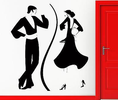 Wall Sticker Vinyl Decal Spanish Dancing Dance Tango Cool Living Room ...