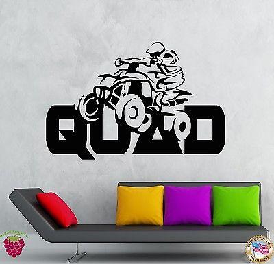 Wall Stickers Vinyl Decal Quad Speed Cars Racing Extreme Sport  Unique Gift (z1943)