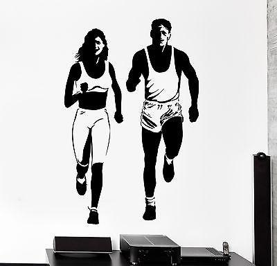 Wall Sticker Sport Run Jog Jogging Runner Activity Vinyl Decal Unique ...